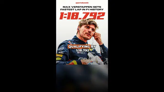 'Video thumbnail for Max Verstappen completes the fastest lap in F1 history at Monza GP Qualifying! ⚡'