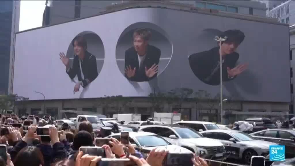 Video thumbnail for New BTS album drops as Seoul gets ready for comeback mega-gig