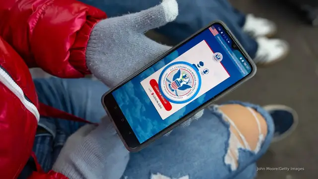 'Video thumbnail for DHS cancels legal status for migrants who entered US using Biden-era app'