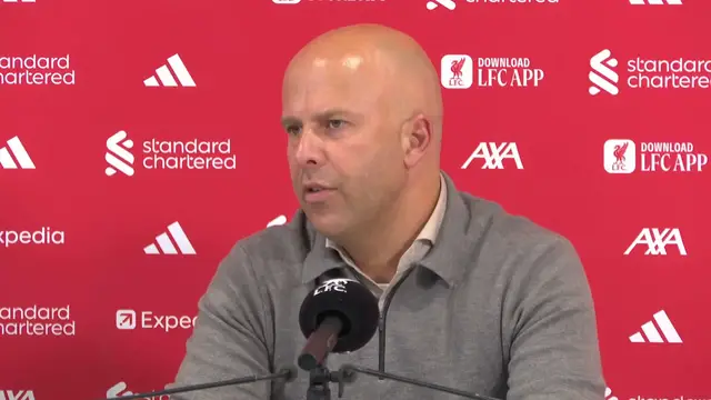 'Video thumbnail for 'It's a challenge' - Slot reacts to Man Utd defeat'