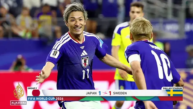 Video thumbnail for Japan vs Sweden 1-1: Tight Group F Clash
