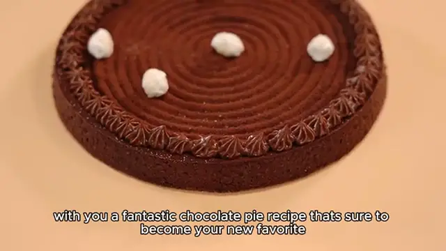 Video thumbnail for Chocolate pie recipe