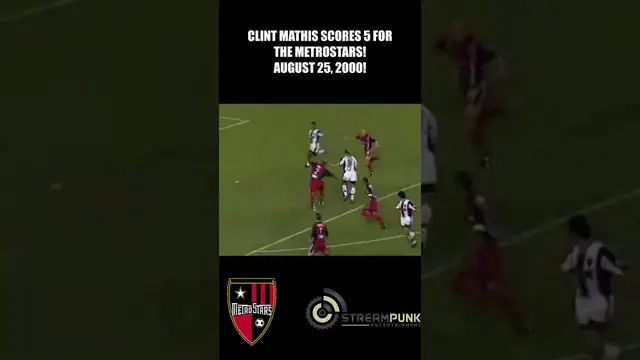 Video thumbnail for Clint Mathis' 5 Goals for the MetroStars: August 25, 2000