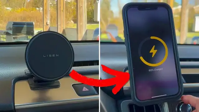 'Video thumbnail for LISEN 15W MagSafe Car Mount Charger Installation and Overview'