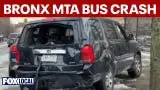 Video thumbnail for 7 injured as MTA bus hits multiple cars in the Bronx