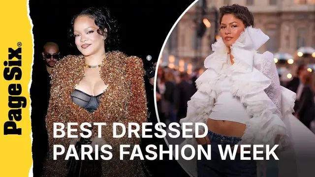 Video thumbnail for The best celebrity looks from Paris Fashion Week: Zendaya, Rihanna and more