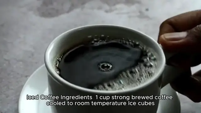 Video thumbnail for Ice coffee recipe
