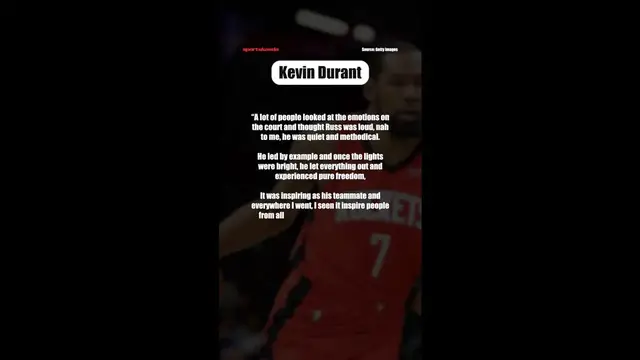 Video thumbnail for Kevin Durant’s Emotional Russell Westbrook Retirement Message Has Everyone Talking
