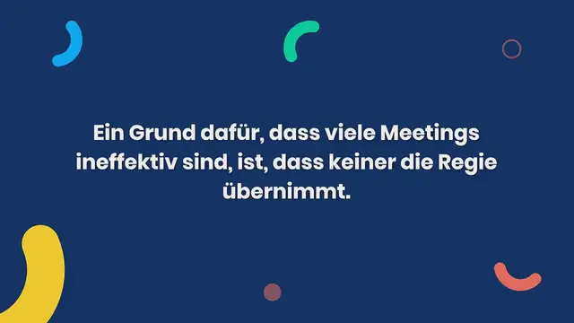 Video thumbnail for Wie Sie Business Meetings professionell moderieren