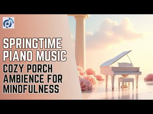 'Video thumbnail for Springtime Piano Music: Cozy Porch Ambience for Mindfulness'