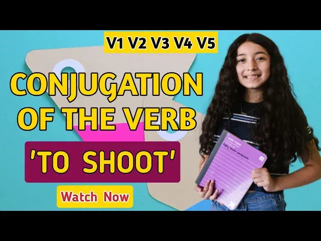 'Video thumbnail for Conjugation English Verb to Shoot | V1 V2 V3 V4 V5 Form of Shoot'