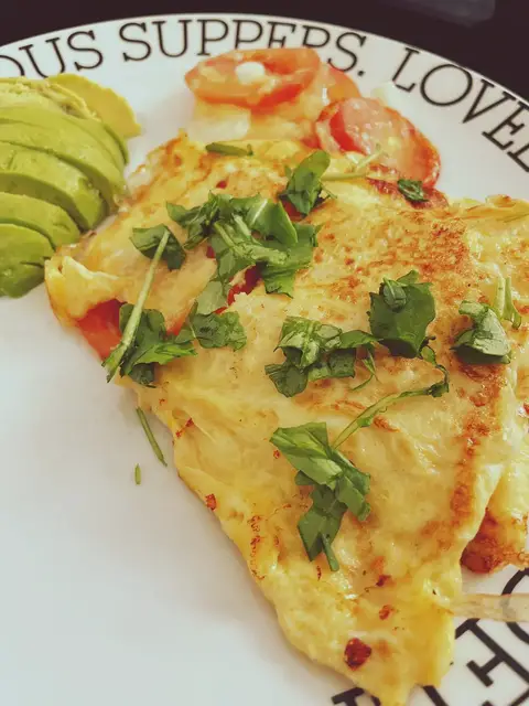 Video thumbnail for Fluffy Folded Cheese Omelette with Avocado