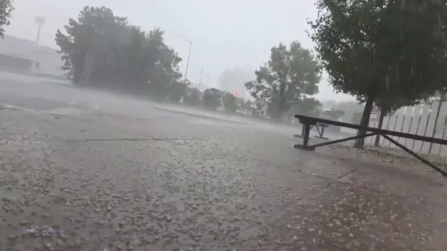 Video thumbnail for US: Hail, Rain and Wind Batter Salt Lake City, Trigger Flooding.