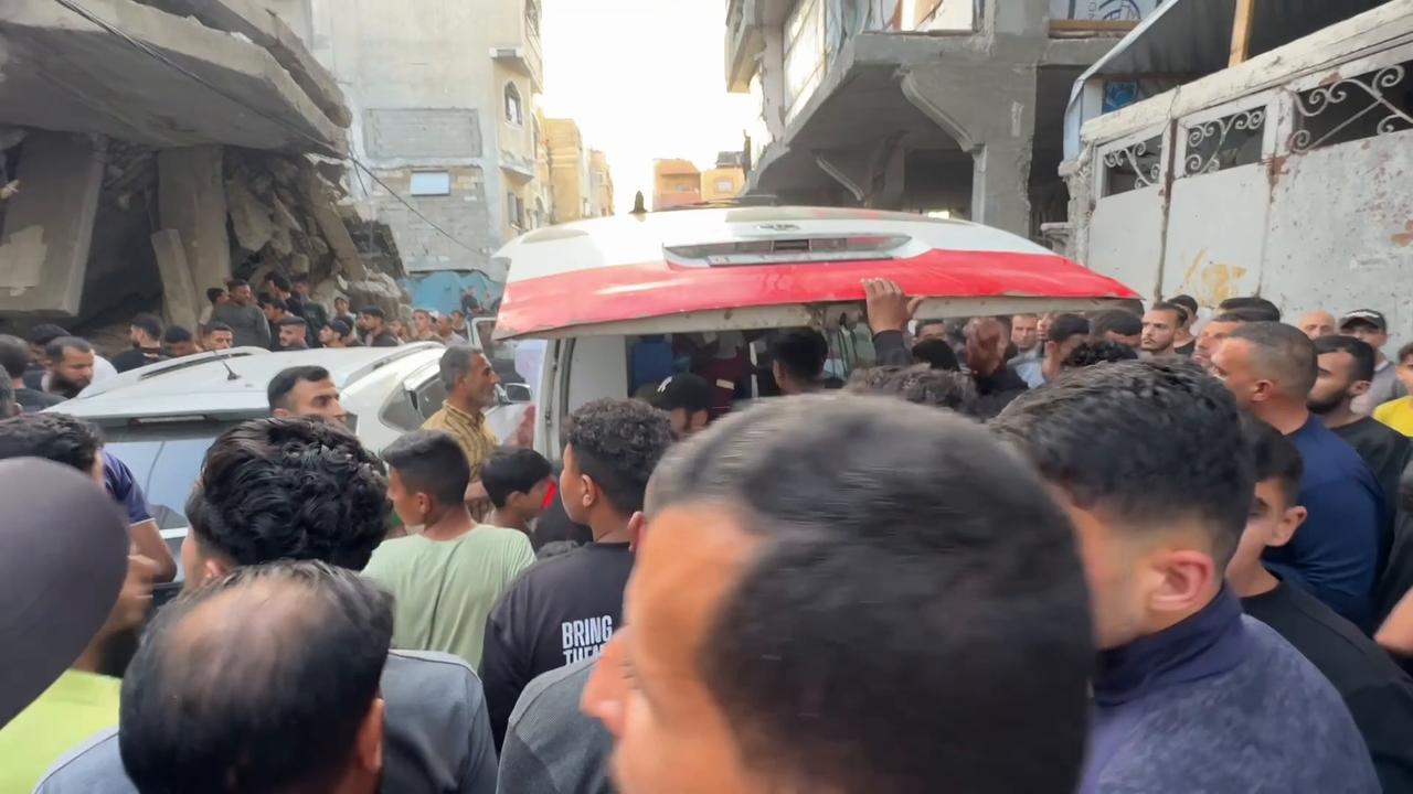 Video thumbnail for Palestinian killed, another injured in Israeli drone strike in central Gaza.