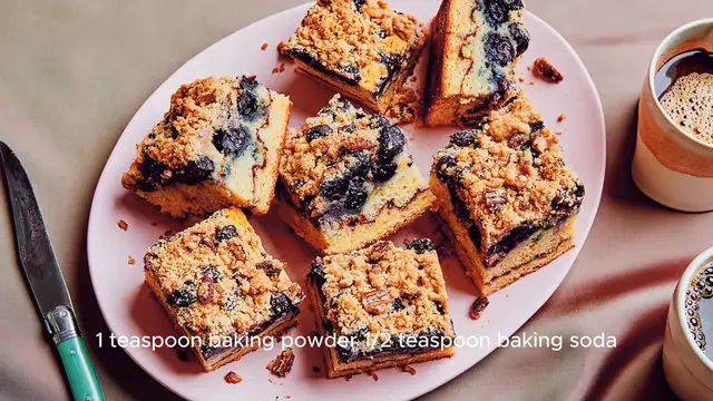 Video thumbnail for Blueberry Coffee Cake Recipe