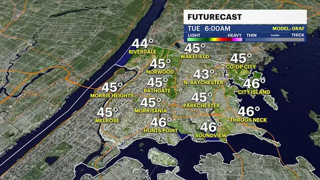 Video thumbnail for Chilly to cold weather arrives to The Bronx