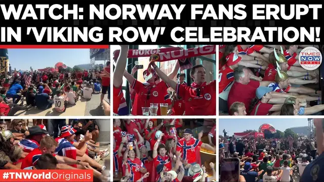 Video thumbnail for FIFA WC 2026: 'Viking Row' Erupts as Haaland Sends Norway into Round of 16 | Times Now World
