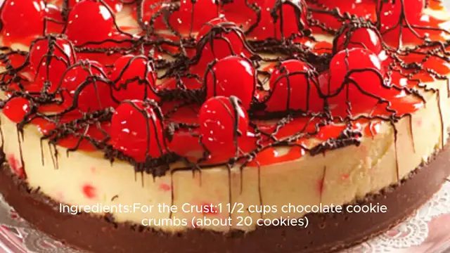Video thumbnail for Black Forest Cheesecake Recipe