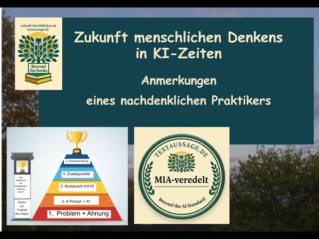 Video thumbnail for MIA: Trotz KI - Menschliche Intelligenz behält Vorteile - wenn man sie schon in der Schule trainiert