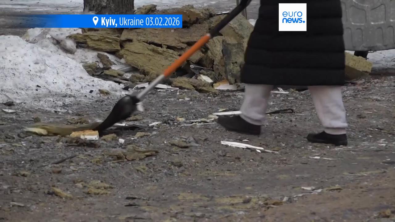 Video thumbnail for Russia launches massive strike on Ukraine day before US-brokered peace talks