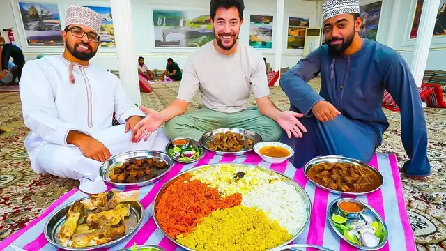 Video thumbnail for Omani STREET FOOD in Muscat - Camel Curry & Camel HUMP in Oman  First Day in Oman!