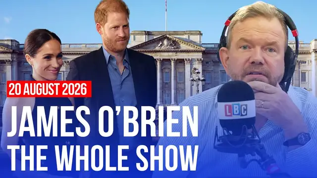 Video thumbnail for What should Harry and Meghan do when they come back? | James O'Brien - The Whole Show