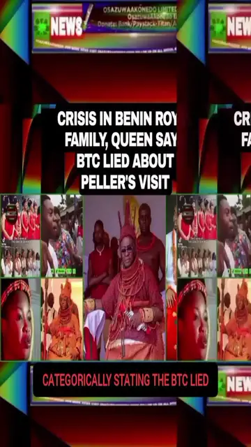 Video thumbnail for Crisis In Benin Royal Family, Queen Says BTC Lied About Peller's Visit
