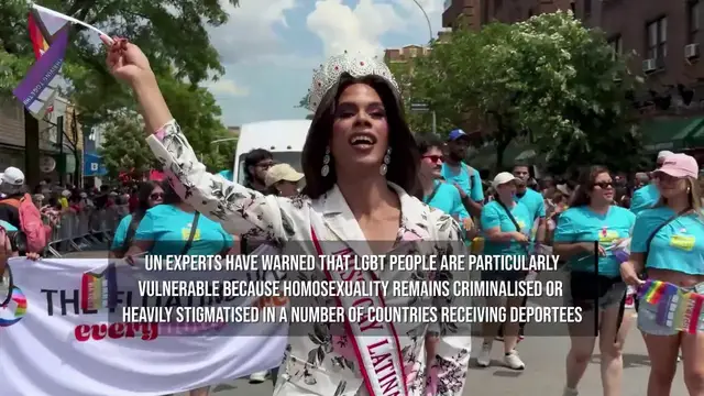 Video thumbnail for LGBT Migrants Face New Risks Under Trump's Third-Country Deportations.
