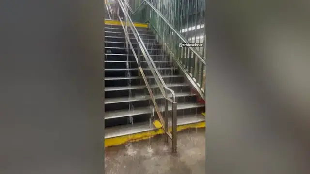 Video thumbnail for MTA steps up flood protections after storm soaks NYC subways