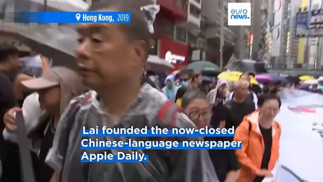 Video thumbnail for Hong Kong media tycoon Jimmy Lai convicted in national security trial