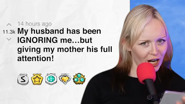 'Video thumbnail for My husband has been IGNORING me…but giving my mother his full attention! - r/amioverreacting | Reddit Stories'