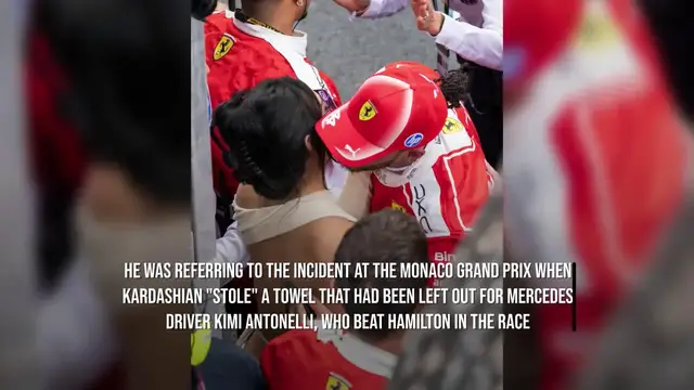 Video thumbnail for IN CASE YOU MISSED IT: Lewis Hamilton credits Kim Kardashian as making him 'happier'.