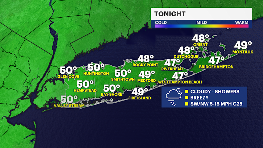 Video thumbnail for Spotty showers, becoming less windy this evening ahead of a couple of nice days
