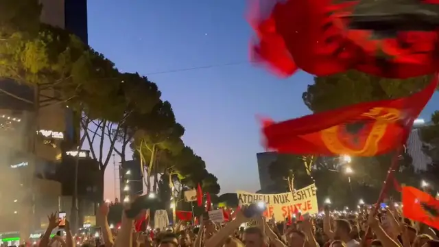Video thumbnail for Albania: Protests Continue in Tirana Over Kushner-Linked Luxury Resort on Protected Coast.