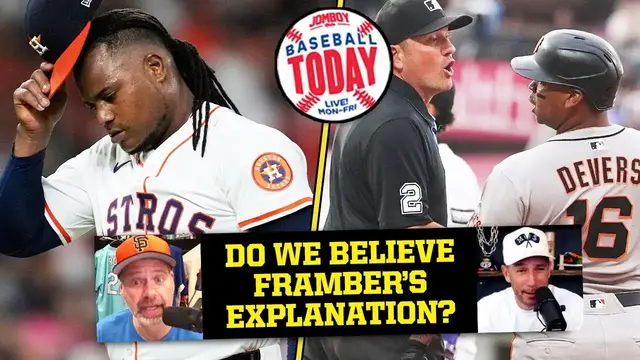 'Video thumbnail for This is a really bad look for Framber Valdez | Baseball Today'