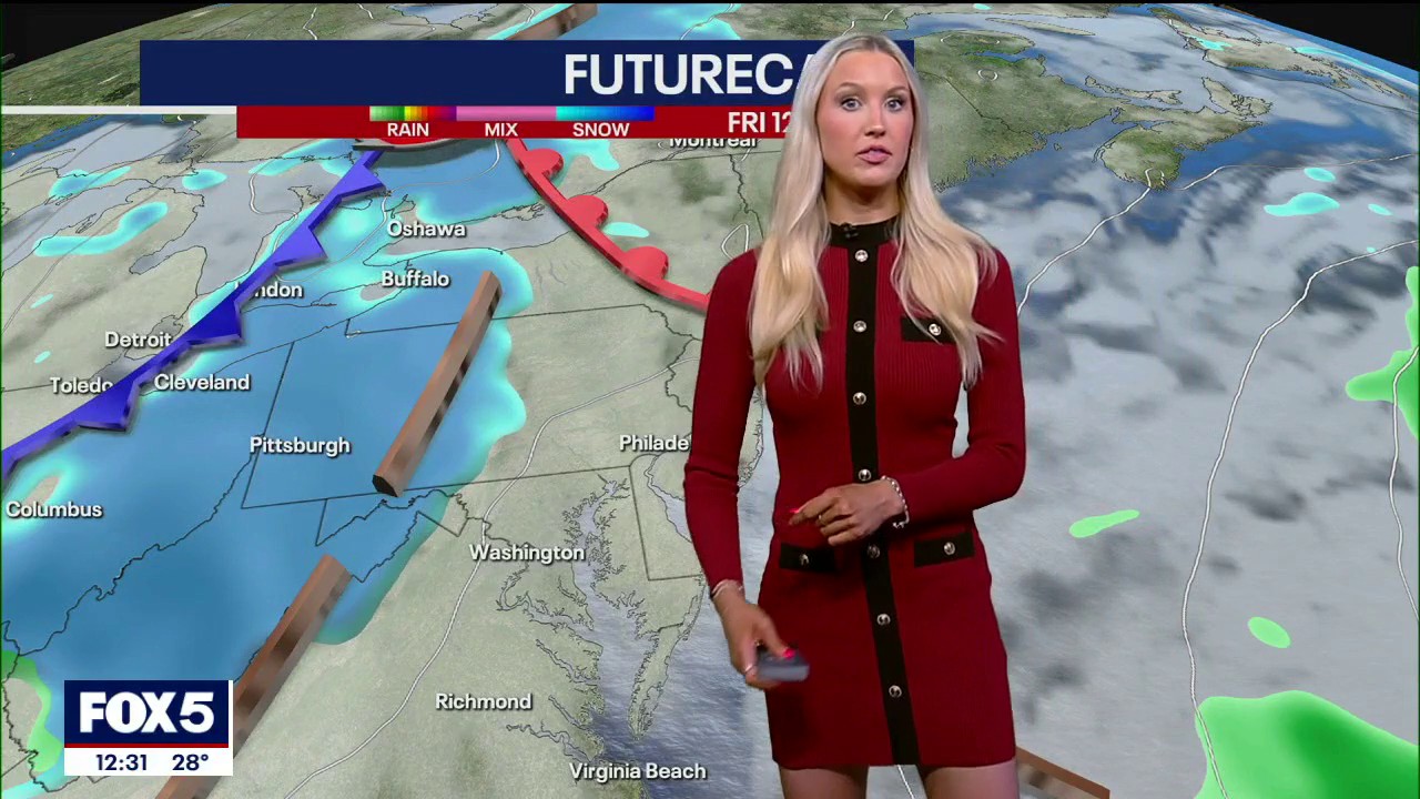 Video thumbnail for New York City area weekend snow