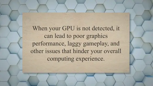 Video thumbnail for How to Fix "gpu not detected"