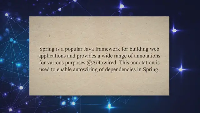 'Video thumbnail for Spring Framework Annotations - Javasavvy Spring Annotations'