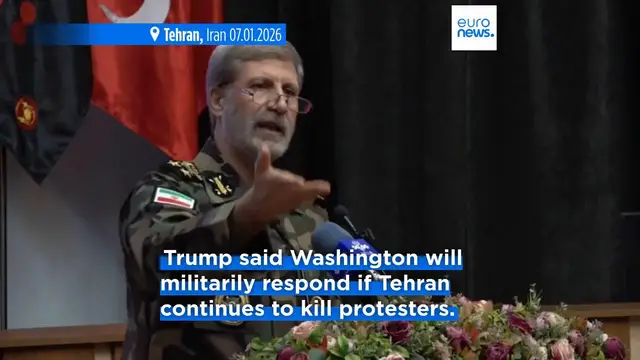 Video thumbnail for Iran army chief threatens pre-emptive attack over rhetoric targeting Tehran after Trump threats