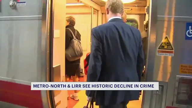 Video thumbnail for Metro-North, LIRR see historic decline in crime, NY state says
