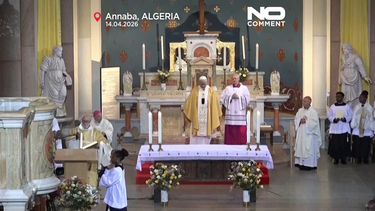 Video thumbnail for In Annaba, Pope Leo XIV hails Algeria’s small Catholic flock and Saint Augustine