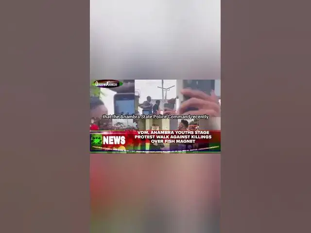 Video thumbnail for VDM, Anambra Youths Stage Protest Walk Against Killings Over Fish Magnet