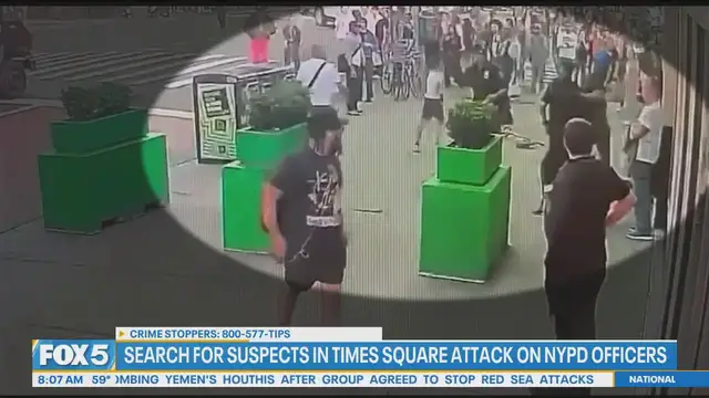 Video thumbnail for Police search for three more suspects in Times Square attack