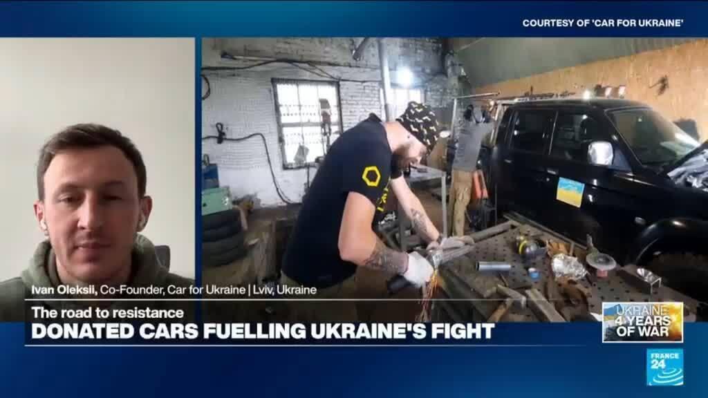 Video thumbnail for Four years of war in Ukraine: An organization turns civilian cars into tactical assets