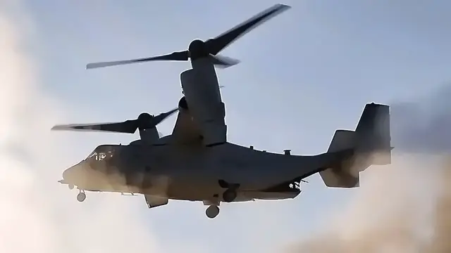 Video thumbnail for Landing Zone For MV-22B Ospreys On Iraq-Syria Border