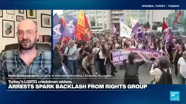 Video thumbnail for LGBTQ 'a threat to Erdogan's ideal of a strong, masculine state', expert says
