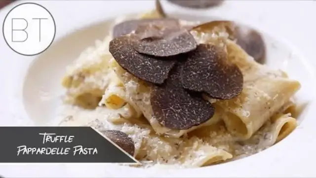 'Video thumbnail for Truffle Pappardelle Pasta'