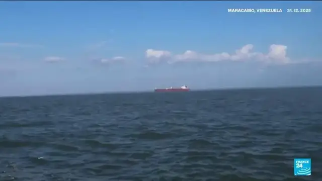 Video thumbnail for About a dozen loaded oil tankers left Venezuela in dark mode