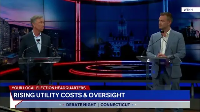 Video thumbnail for Lamont and Elliot differ over how to reduce electric prices during primary debate