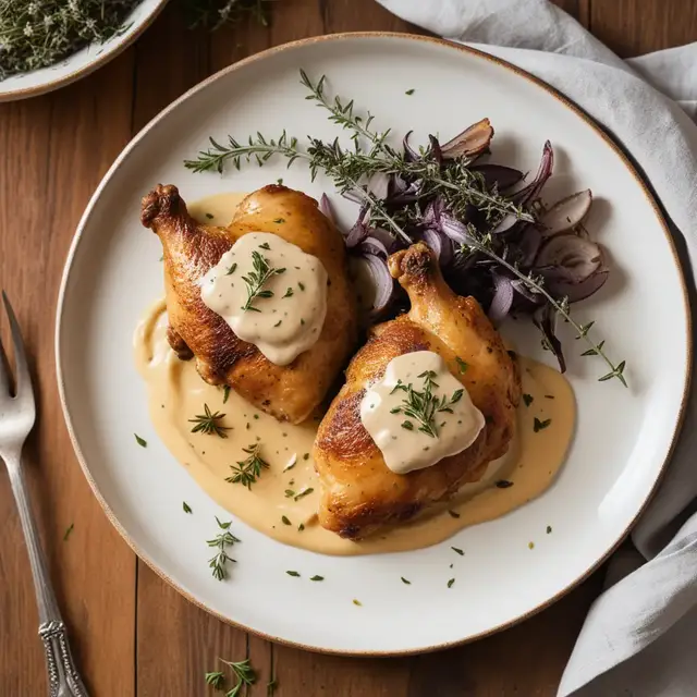 Video thumbnail for Tender Chicken Thighs in Mustard Cream Sauce